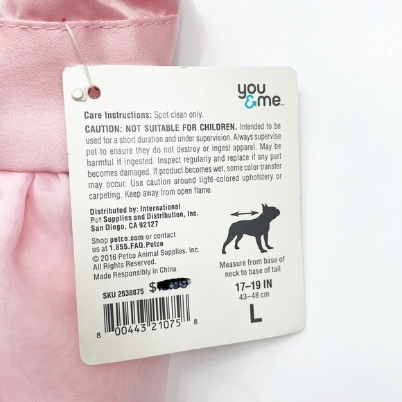 NEW You & Me Pink Flower Girl Dog Dress - Picture 4 of 5